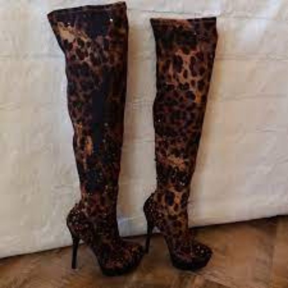Bakers Burlesque Boot Leopard